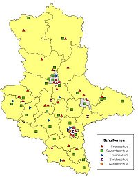 Karte Sachsen-Anhalt IZBB - TPIII