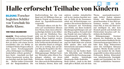 Zeitungsartikel Mitteldeutsche Zeitung